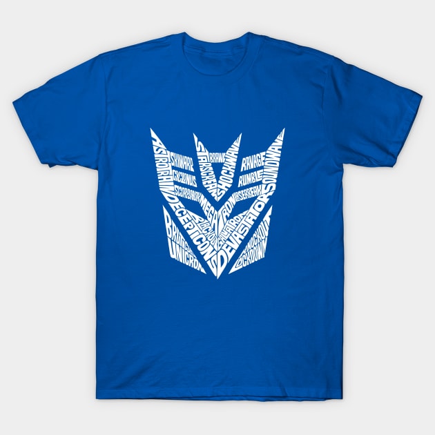 Decepticons white T-Shirt by Seanings